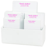 SANTA CRUZ 7 TABLET SET - WHITE WITH LINEN HOLDER