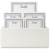HAWTHORN 7 TABLET SET - WHITE WITH LINEN HOLDER