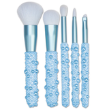 Blue Pearl Makeup Brush Set - 5 pieces
