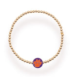 CLEMSON/TIGERS LOGO BRACELET LOGO GOLD BRACELET