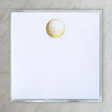 SMALL SQUARE GOLD FOILD GOLF NOTEPAD