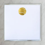 SMALL SQUARE GOLD FOIL TENNIS NOTEPAD