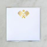 SMALL SQUARE GOLD FOIL PICKLEBALL NOTEPAD