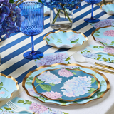 Wavy Hydrangea Paper Salad Plates