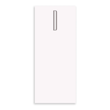D Grey Initial Long Skinny Notepad