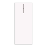 E Grey Initial Long Skinny Notepad