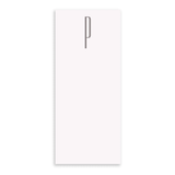 P Grey Initial Long Skinny Notepad
