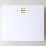 LARGE GOLD FOIL INITIAL NOTEPAD