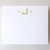 LARGE GOLD FOIL INITIAL NOTEPAD