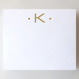 LARGE GOLD FOIL INITIAL NOTEPAD