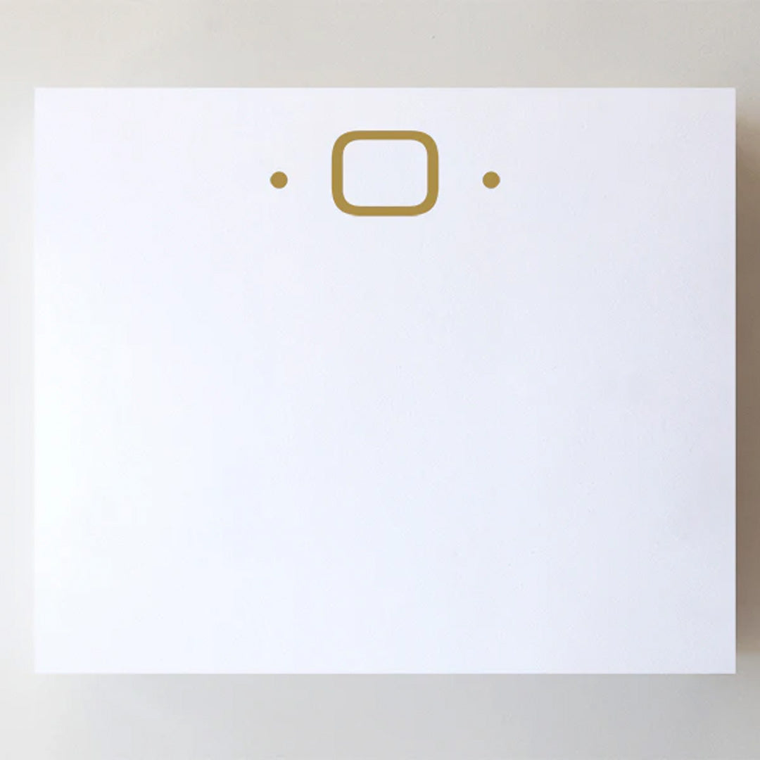 LARGE GOLD FOIL INITIAL NOTEPAD