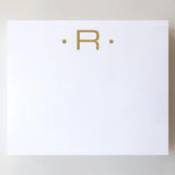 LARGE GOLD FOIL INITIAL NOTEPAD