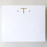 LARGE GOLD FOIL INITIAL NOTEPAD