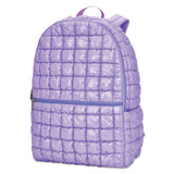 LAVENDER SHINY PUFFER BACKPACK