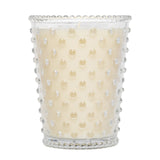 HOBNAIL CREME FRAICHE GLASS CANDLE #96