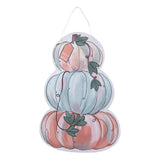HOLLY SNOWMAN/STACKED PUMPKINS BURLEE