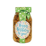 HAPPY BIRTHDAY SPRINKLES MINI CHOCOLATE CHIP COOKIES - QUART