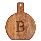 Monogram Acacia Bevel Board Medium