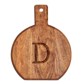 Monogram Acacia Bevel Board Medium