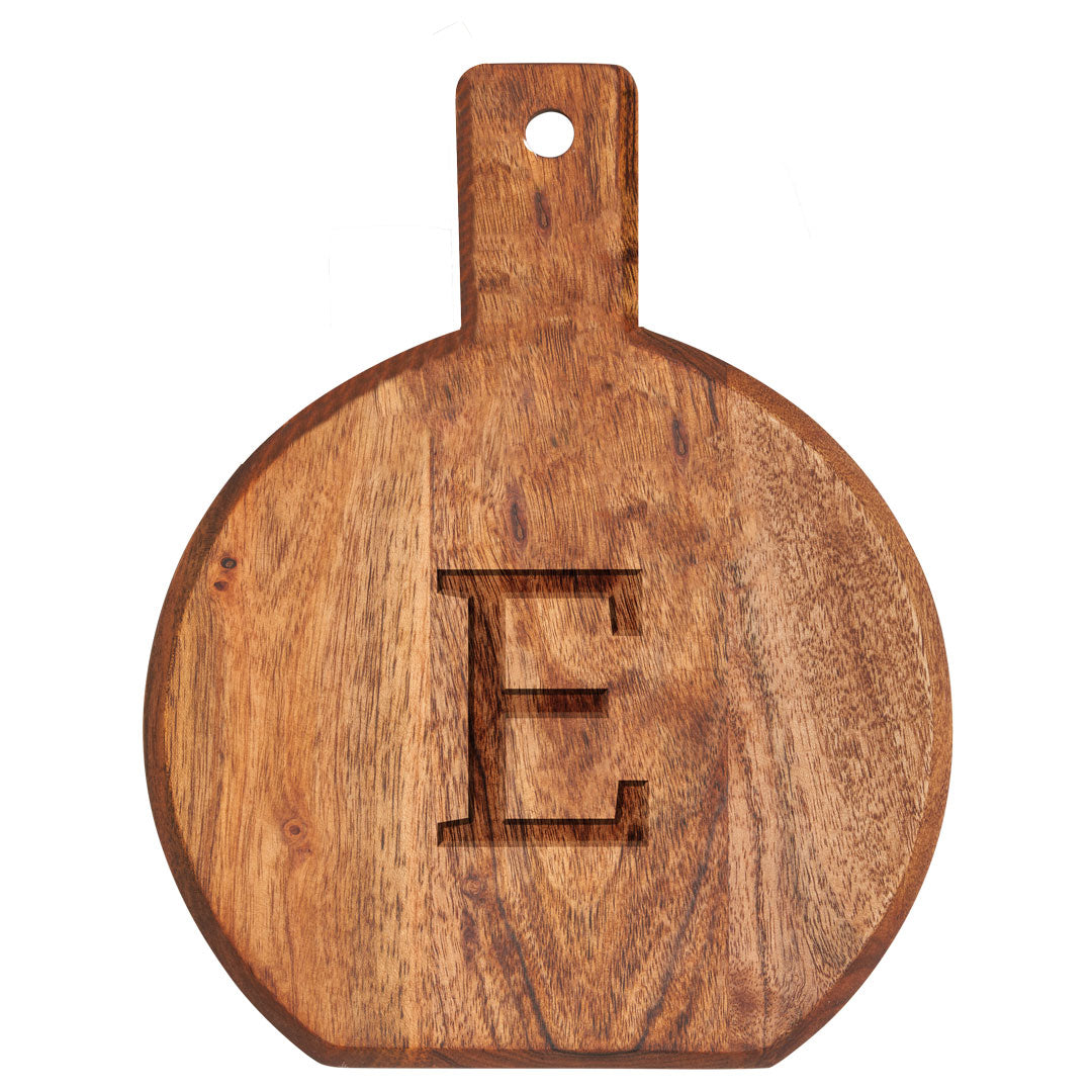Monogram Acacia Bevel Board Medium