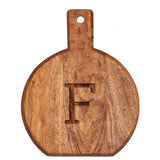 Monogram Acacia Bevel Board Medium