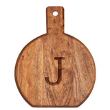 Monogram Acacia Bevel Board Medium