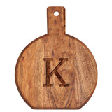 Monogram Acacia Bevel Board Medium