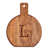 Monogram Acacia Bevel Board Medium