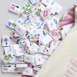 MAHJONG TILES - THE GIRLY LINE -WHITE