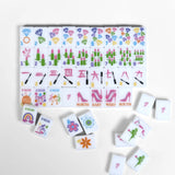 MAHJONG TILES - THE GIRLY LINE -WHITE