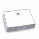 DELAVAN MONOGRAM AGENDA - WHITE WITH HOLDER