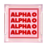 Small Tray Alpha Omicron Pi