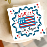 America 250 Paper Beverage Napkins