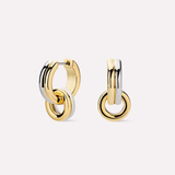 Asher Drop Huggie Earrings