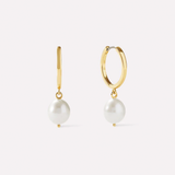 Medium Frida Pearl Hoops