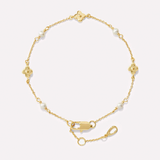 Hannah Gold Flower Bracelet