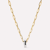 Jasper Gold Pendant Necklace