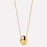 Pebble Mini Gold Pendant Necklace