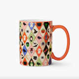 Halloween Argyle Porcelain Mug
