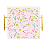 Tennis Pattern Acrylic Tray