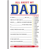 All About My Dad Fill In Cards