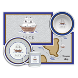 Personalized Ahoy Matey Kids Dinnerware Set