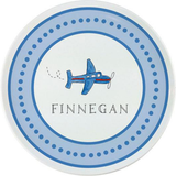 Personalized Airplane Kids Plate