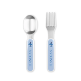 Personalized Airplane Kids Fork & Spoon