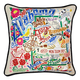 ALABAMA HAND EMBROIDERED PILLOW