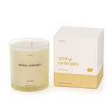 ZESTFUL OVERTURES GLASS SOY CANDLE