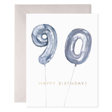Helium 90 Balloon Birthday Card