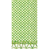 BOTANICAL CANE GUEST TOWELS - GREEN