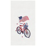 Happy Fourth Of July Waffle Tea Towel