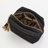 Black Jet Small Boxy Zip Pouch